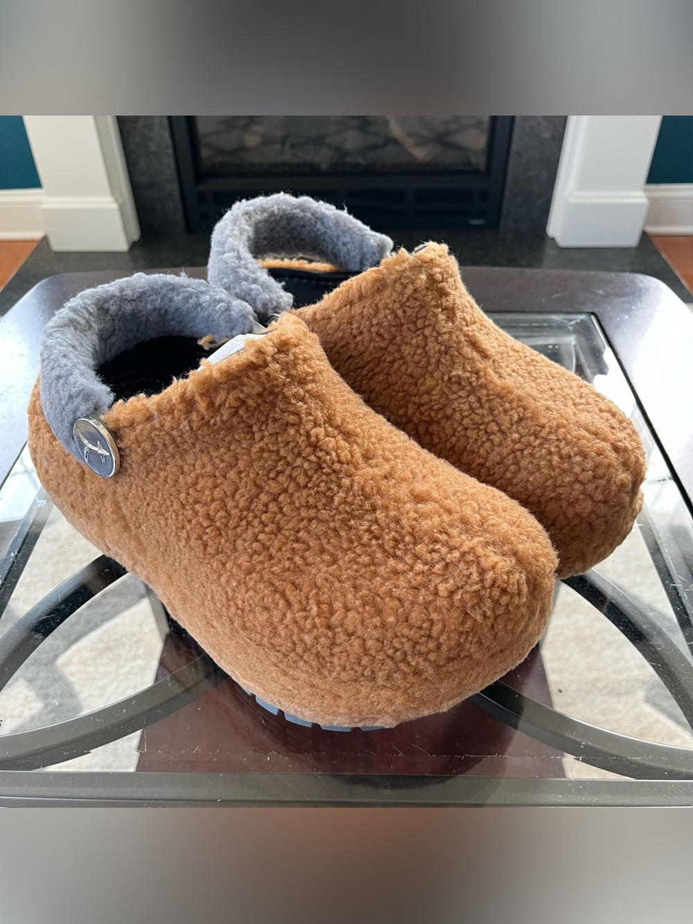 Crocs Lil Nas X M8/W10 Mega Crush Clog Brown Sherpa Fur 209508-088 NWT